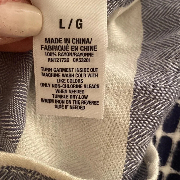 AéRopostale blue and white tank top size large - Picture 4 of 7